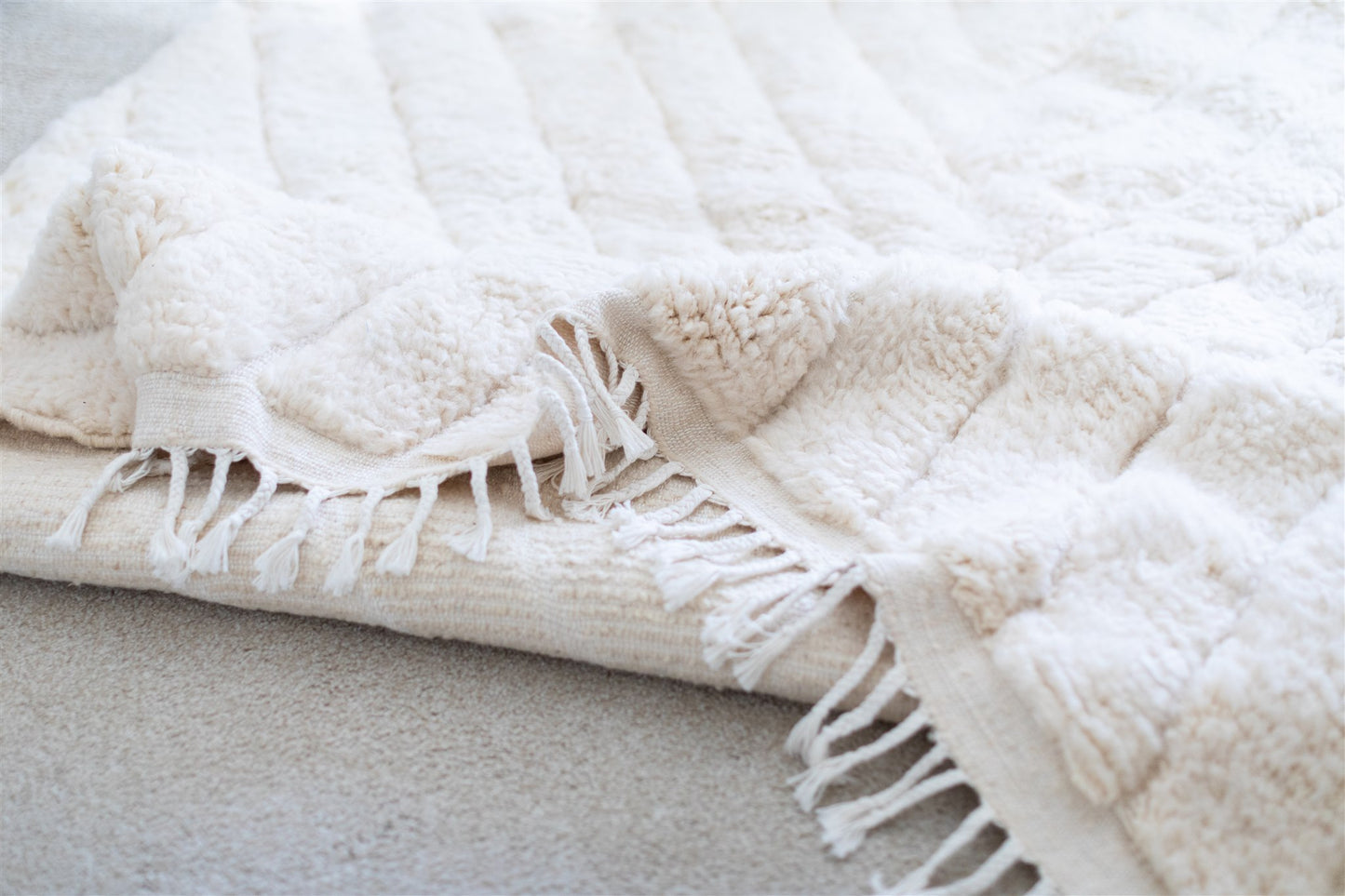 White Goddess Rug - Organic, 100% Wool